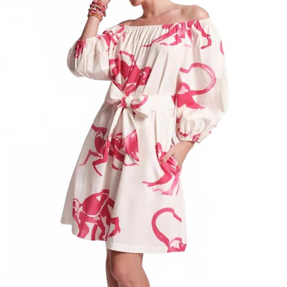FRANCES VALENTINE Dresses & Skirts - NEW FRANCES VALENTINE bliss mini dress in pink monkey